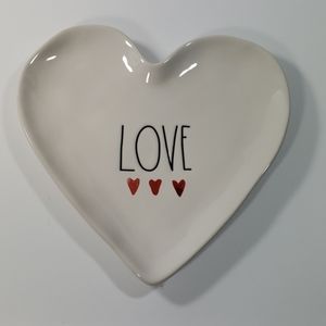 Rae Dunn Love Trinket/Plate 8½" x 8½